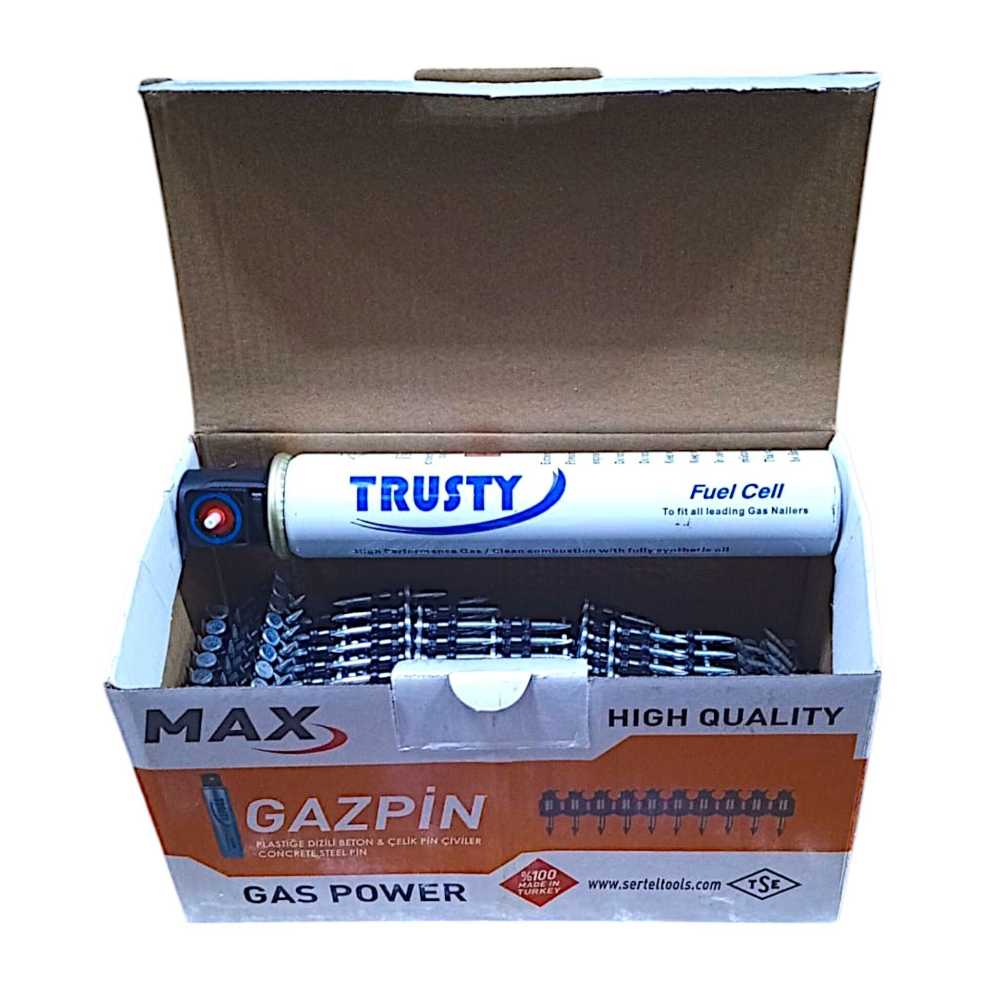 Akdeniz Max Gazlı Taban. Çivi 25 (1000 Çivi+1 Gaz)