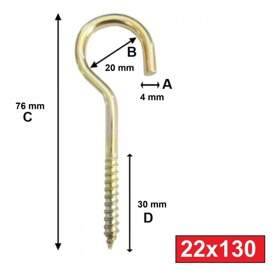 Çınar Piton 22x130 (100 Adet) Kod:115