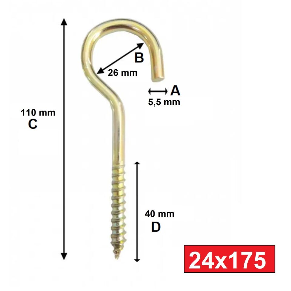 Çınar Piton 24x175 (100 Adet) Kod:117