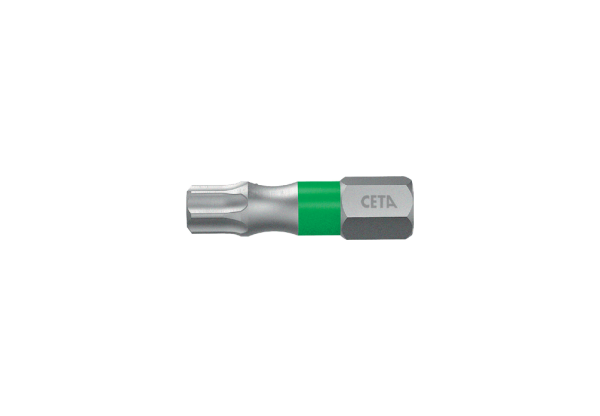 Ceta Form 1/4'' Torx Bits Uç (Renk Kodlamalı) T25 x 25 mm - CB/809TC