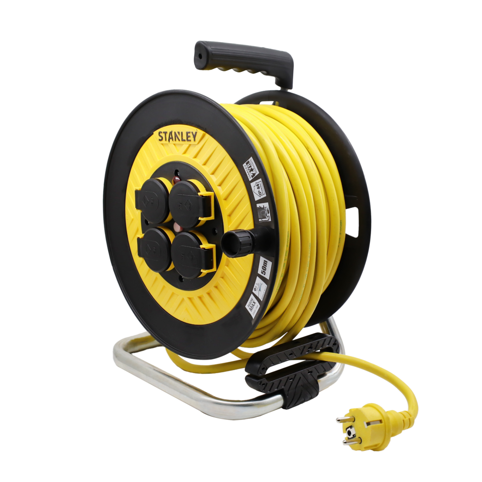 Stanley Makaralı Seyyar Kablo Sarı 3x1.5 25 Mt