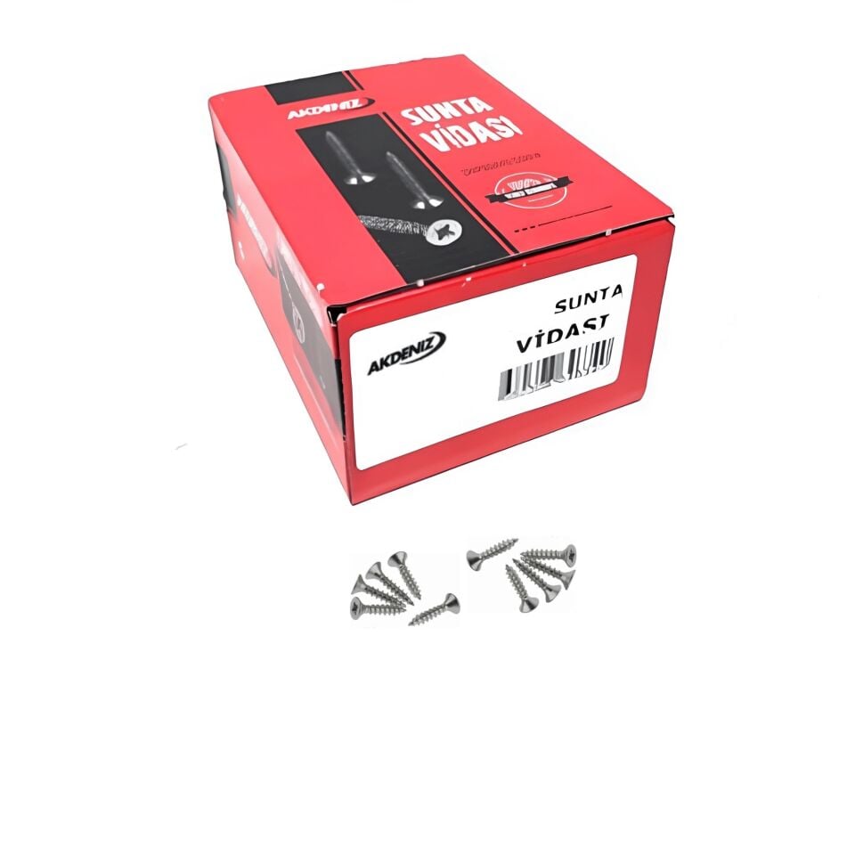 Akdeniz Sunta Vidası 4.0x25 (500 Ad.)