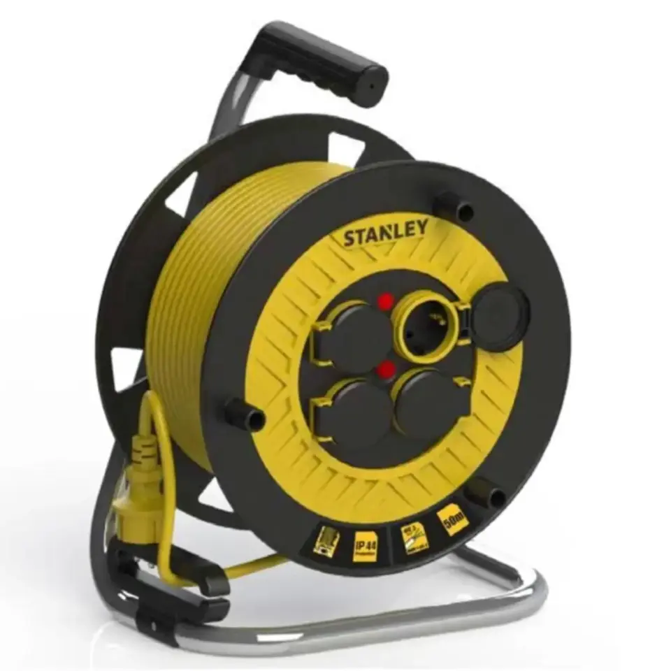 Stanley Makaralı Seyyar Kablo Sarı 3x2.5 40 Mt