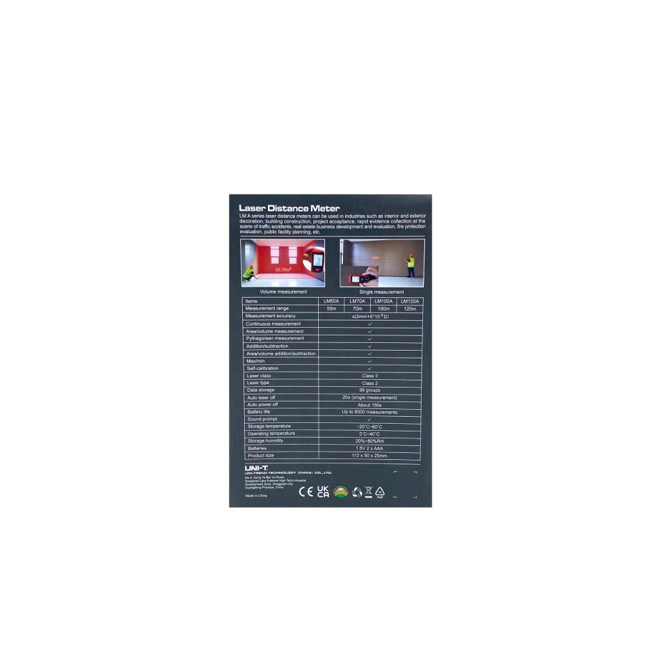 Unı-t Shelm50a Lazer Metre 50 Mt