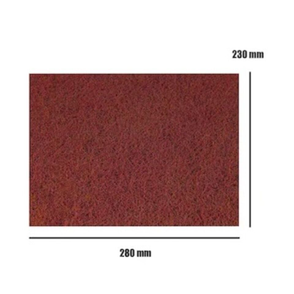 Karbosan Brite Elyaf Keçe Zımpara 230x280 Kırmızı