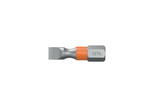 Ceta Form 1/4'' Düz Bits Uç (Renk Kodlamalı) 5.5 x 25 mm - CB/612TC