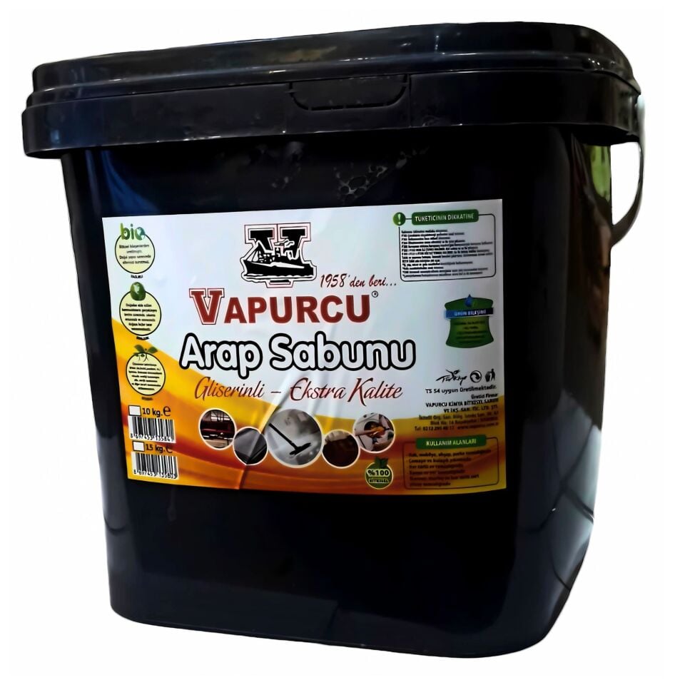 Vapurcu Arap Sabunu Kova 15 Kg