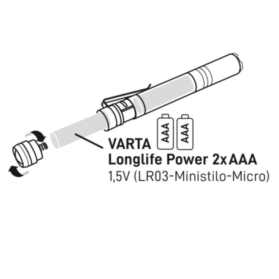 Varta Alüminyum Lıght Fener F10 2AAA (16606)