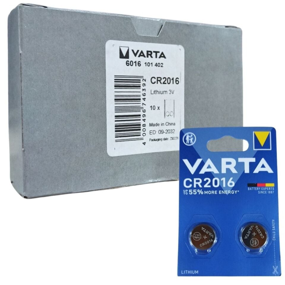 Varta Cr2016 Elekt.düğme Pil 6385 (pk 2 Li) 746392