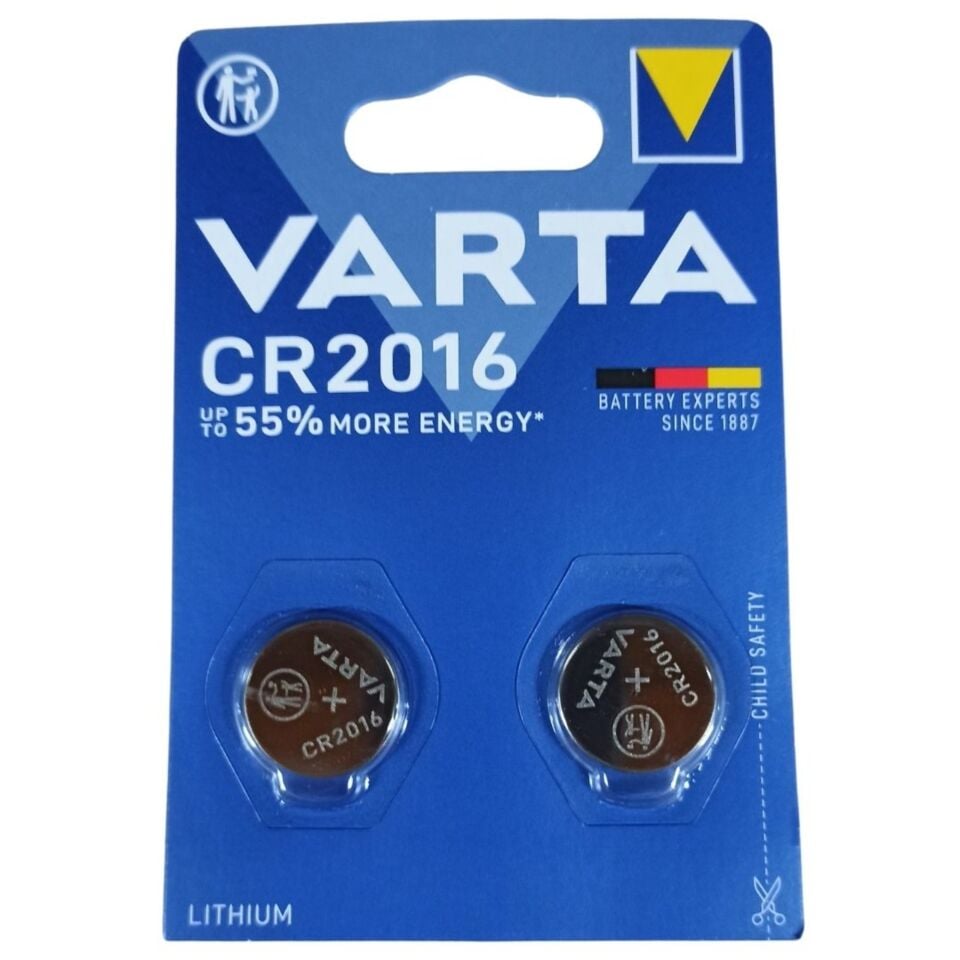 Varta Cr2016 Elekt.düğme Pil 6385 (pk 2 Li) 746392
