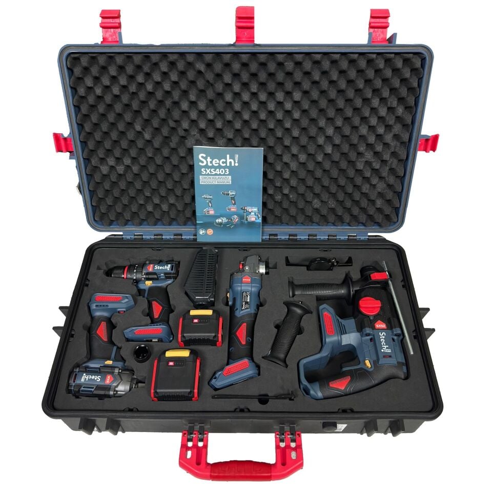 Stech-end Akülü 4 Lü Set 20v Sxs403