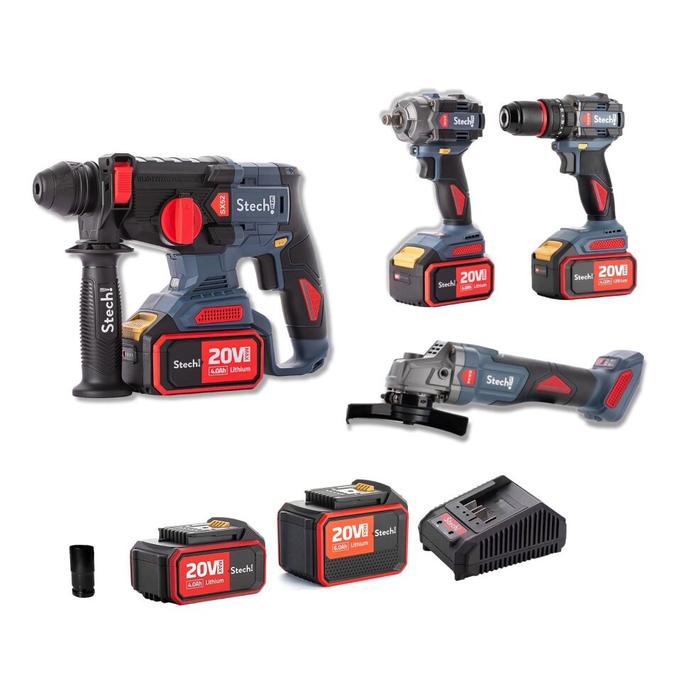 Stech-end Akülü 4 Lü Set 20v Sxs403