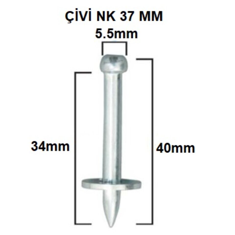 Çivi Nk 37 Mm (pk.ad.100)