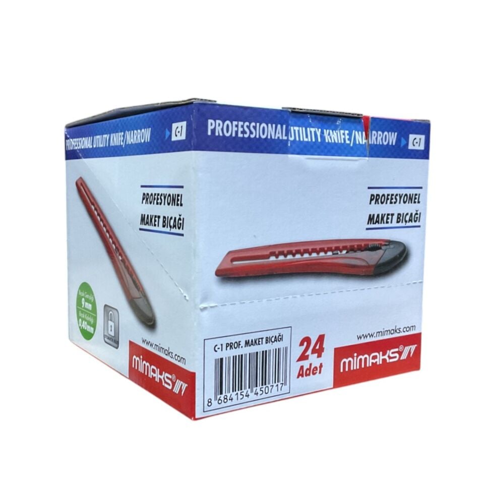 Mimaks Plastik Maket Bıçağı Dar 9 Mm