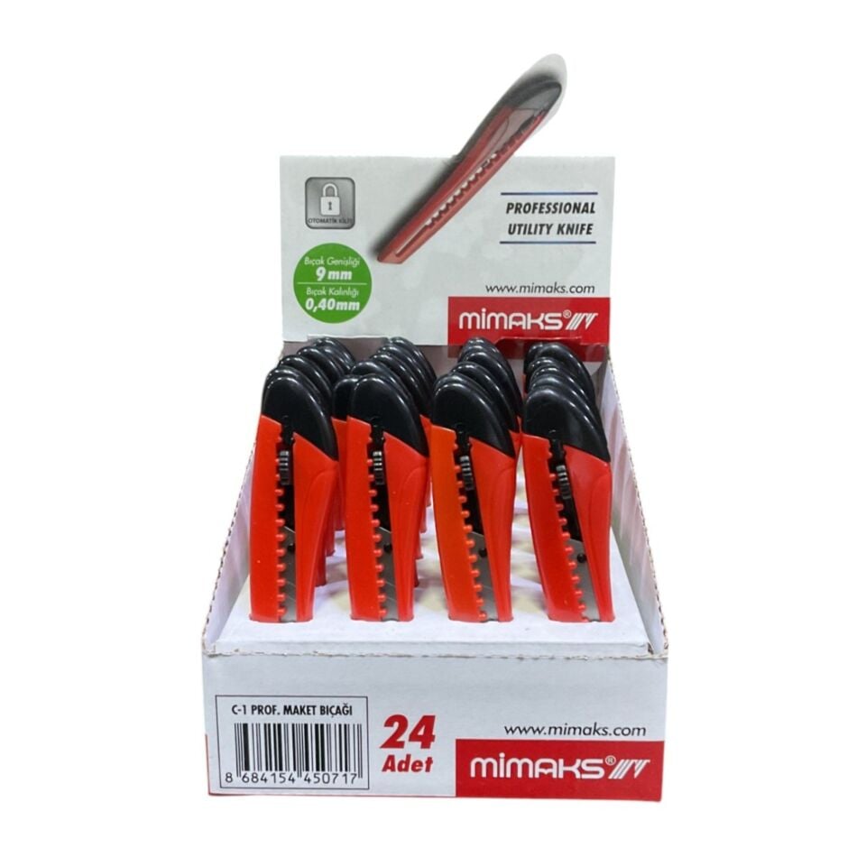 Mimaks Plastik Maket Bıçağı Dar 9 Mm