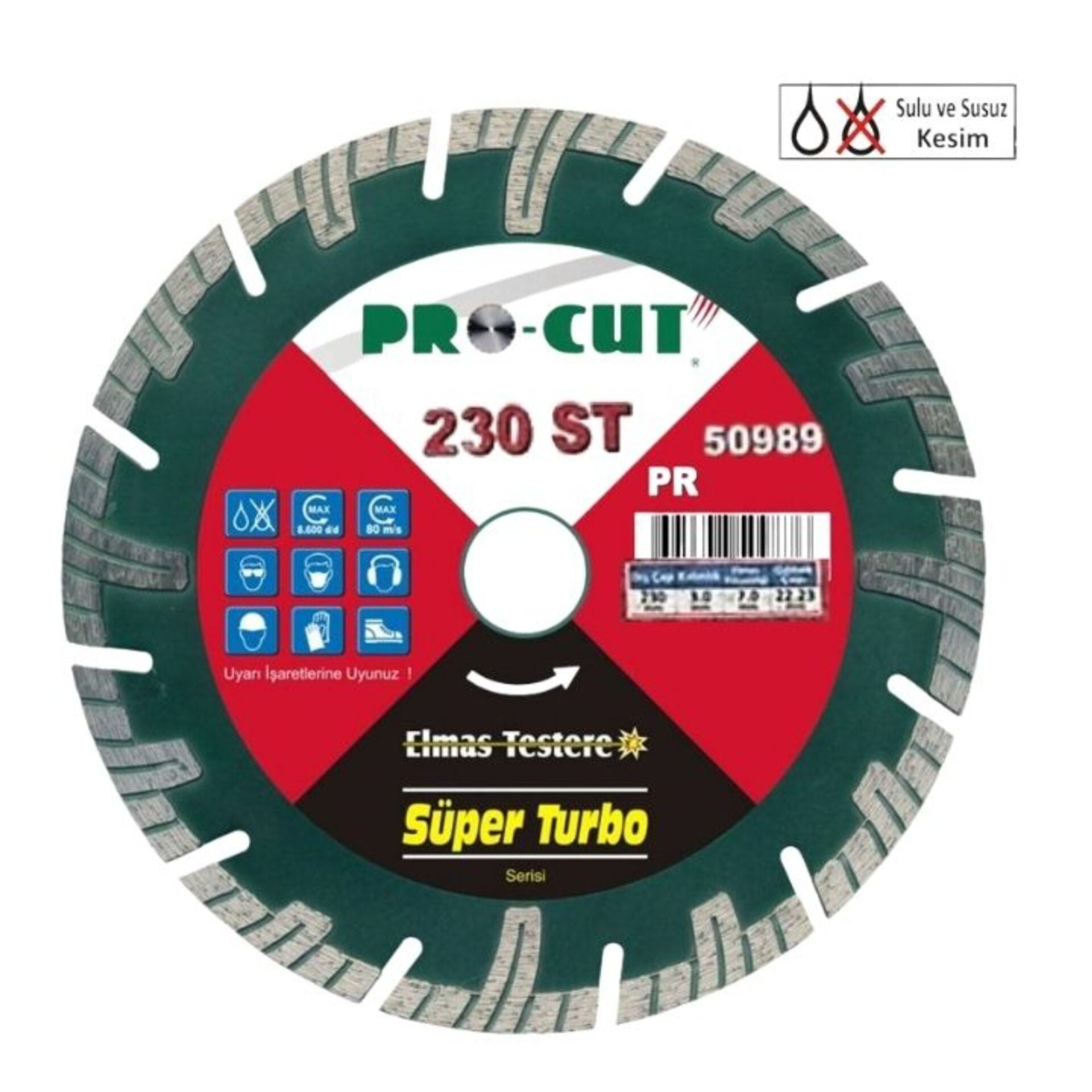 Procut Süper Turbo Elmas Testere 230st Prc50989