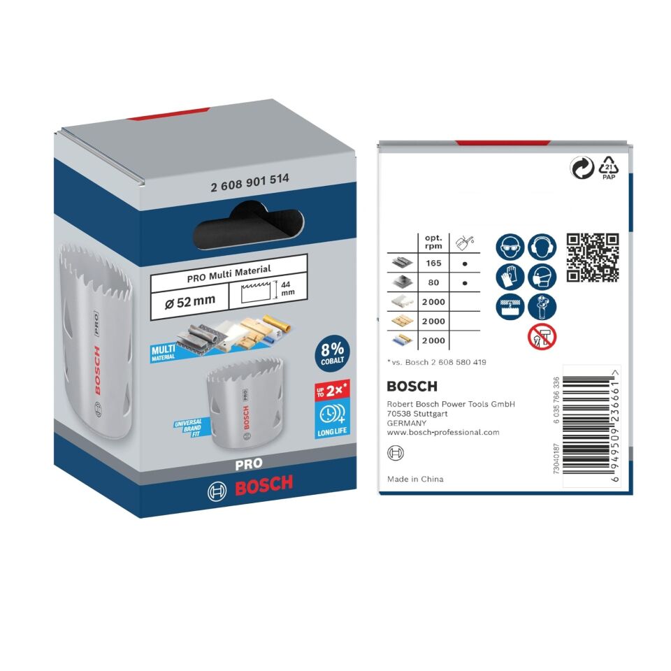 Bosch Pro Bi-metal Panç 52 Mm 2608901514