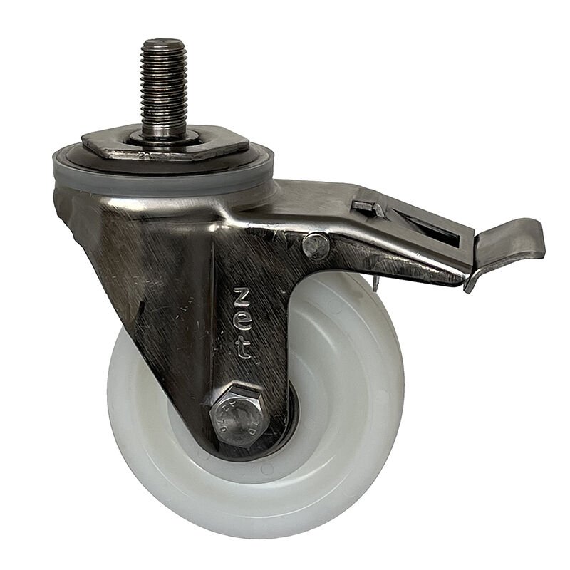 3001 PAR Paslanmaz Çelik (Inox) Teker 080*30 Frenli (İnox)