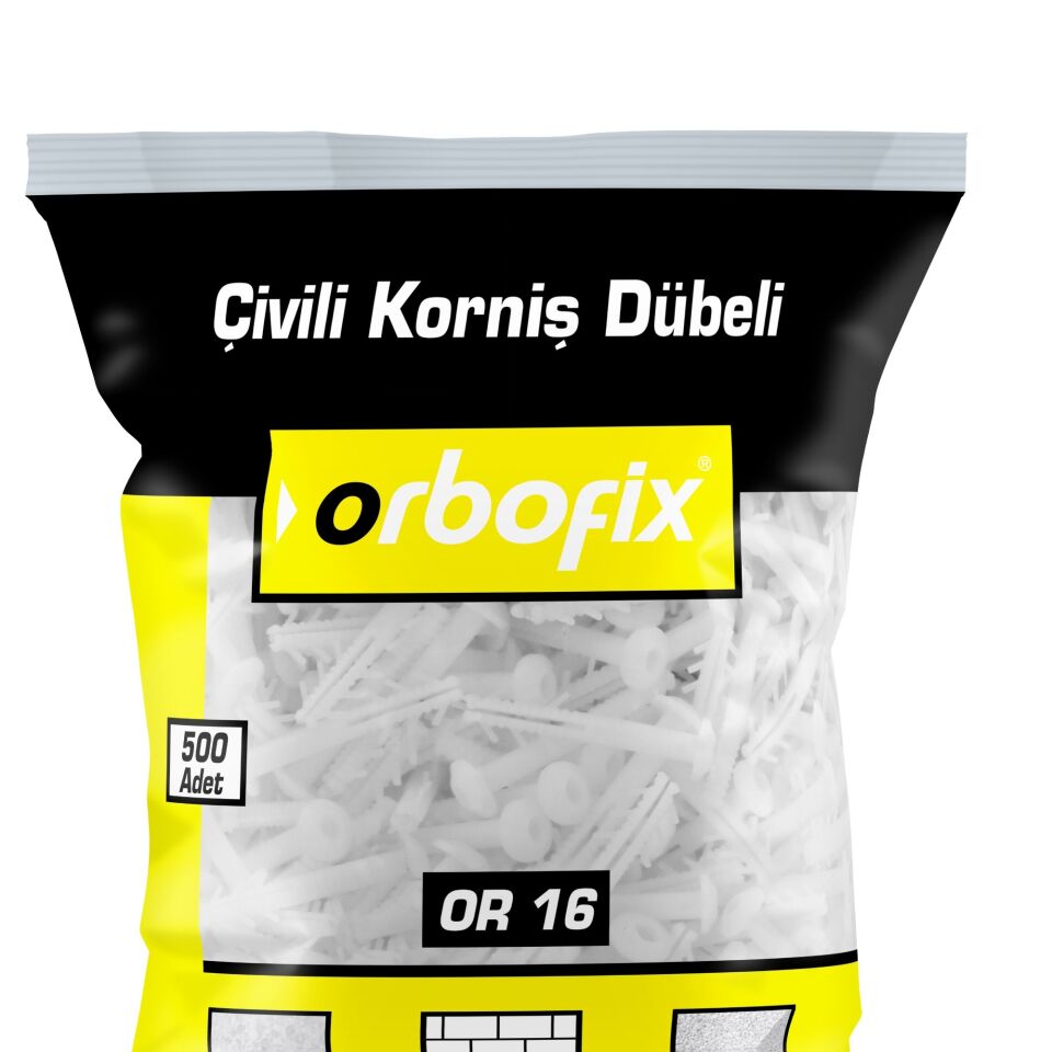 Çivili Korniş Süper Dubel (500 Adet)