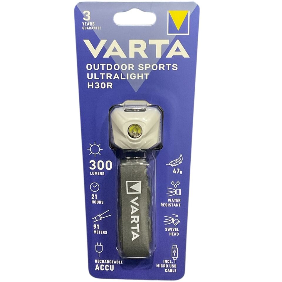 Varta Led Kafa Feneri Beyaz H30r Şarjlı(18631s)