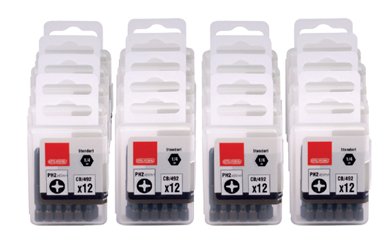 Ceta Form 240 Parça 1/4'' Yıldız Bits Uç (Toptan Paketi) CB/492 (PH2 x 50 mm) - CB/492D