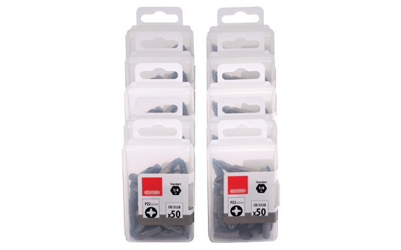 Ceta Form 500 Parça 1/4'' Pozidriv Bits Uç (Toptan Paketi) CB/352 (PZ2 x 25 mm) - CB/352BD