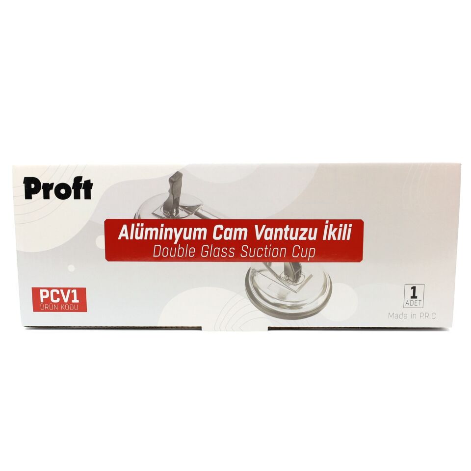 Proft Alüminyum İkili Cam Vantuz 70-90 Kg 118 Mm