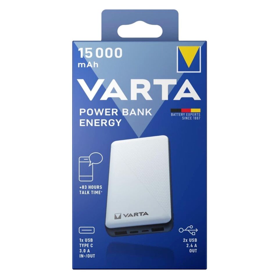 Varta Power Bank Energy 15000 Mah (57977-101-111)