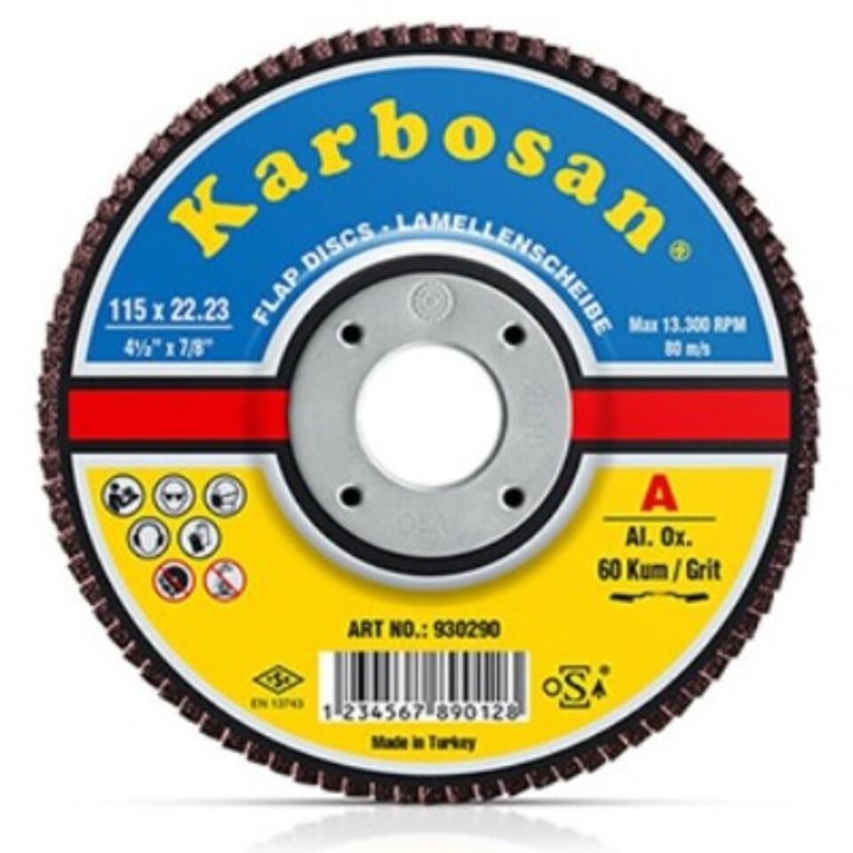 Karbosan Flap Ao Kırmızı 115x22 40 Kum (982970) (10 Adet)