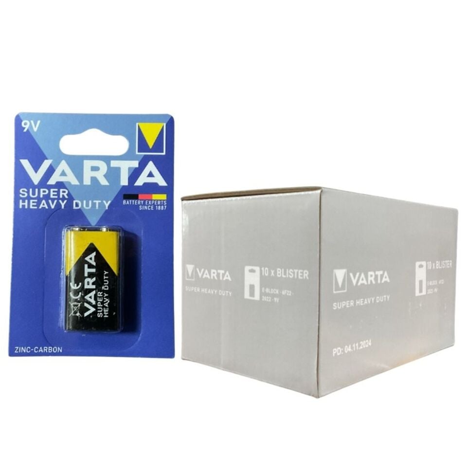 Varta S.life 9 V Çinko Pil 2022 (pk 1 Li) 556434