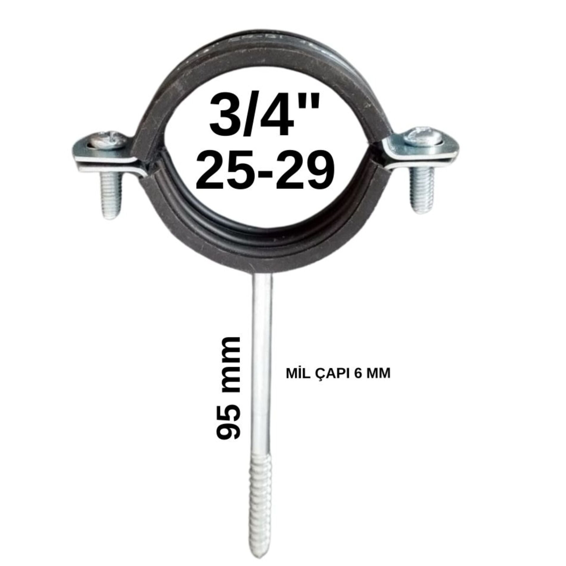 Erbi Uzun Trifonlu Kelepçe 3/4''
