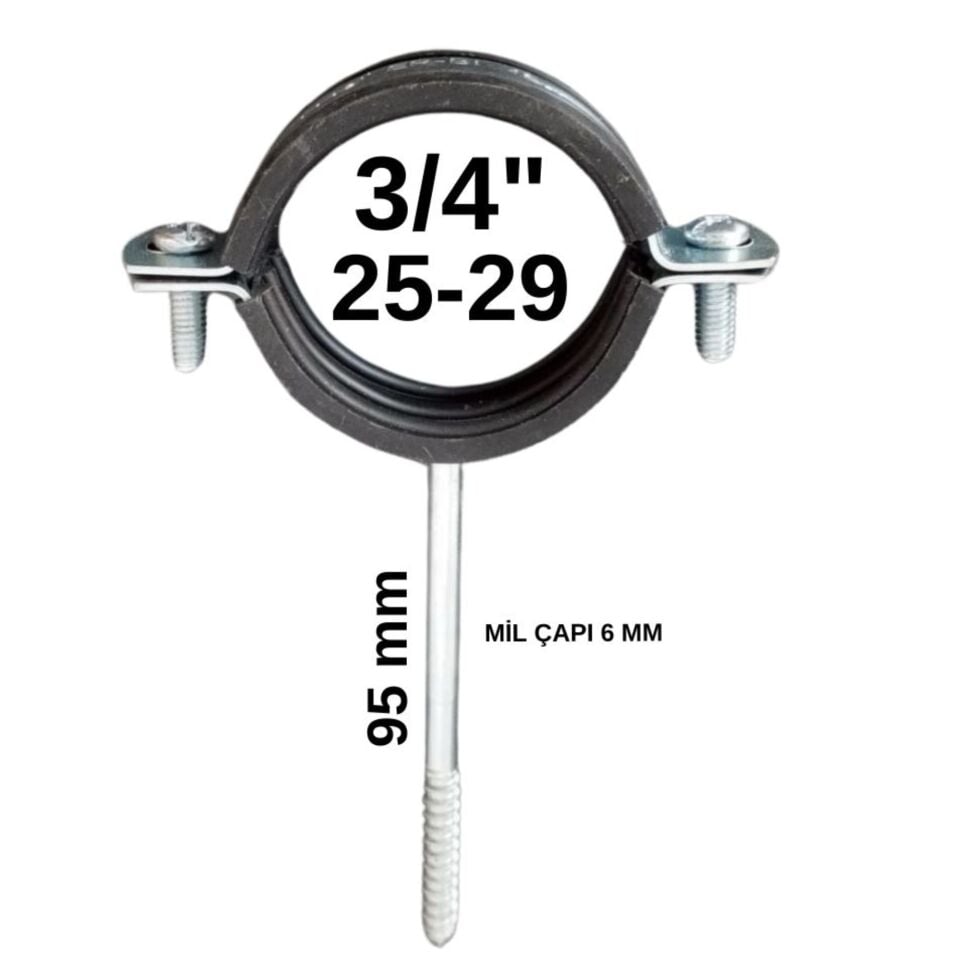 Erbi Uzun Trifonlu Kelepçe 3/4''