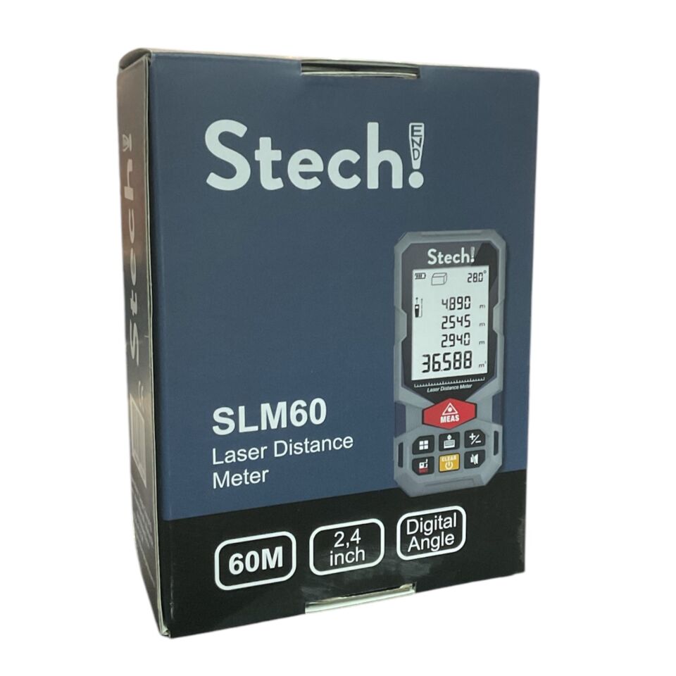 Stech-end Lazer Metre Kırmızı Işık 60 Mt Slm60