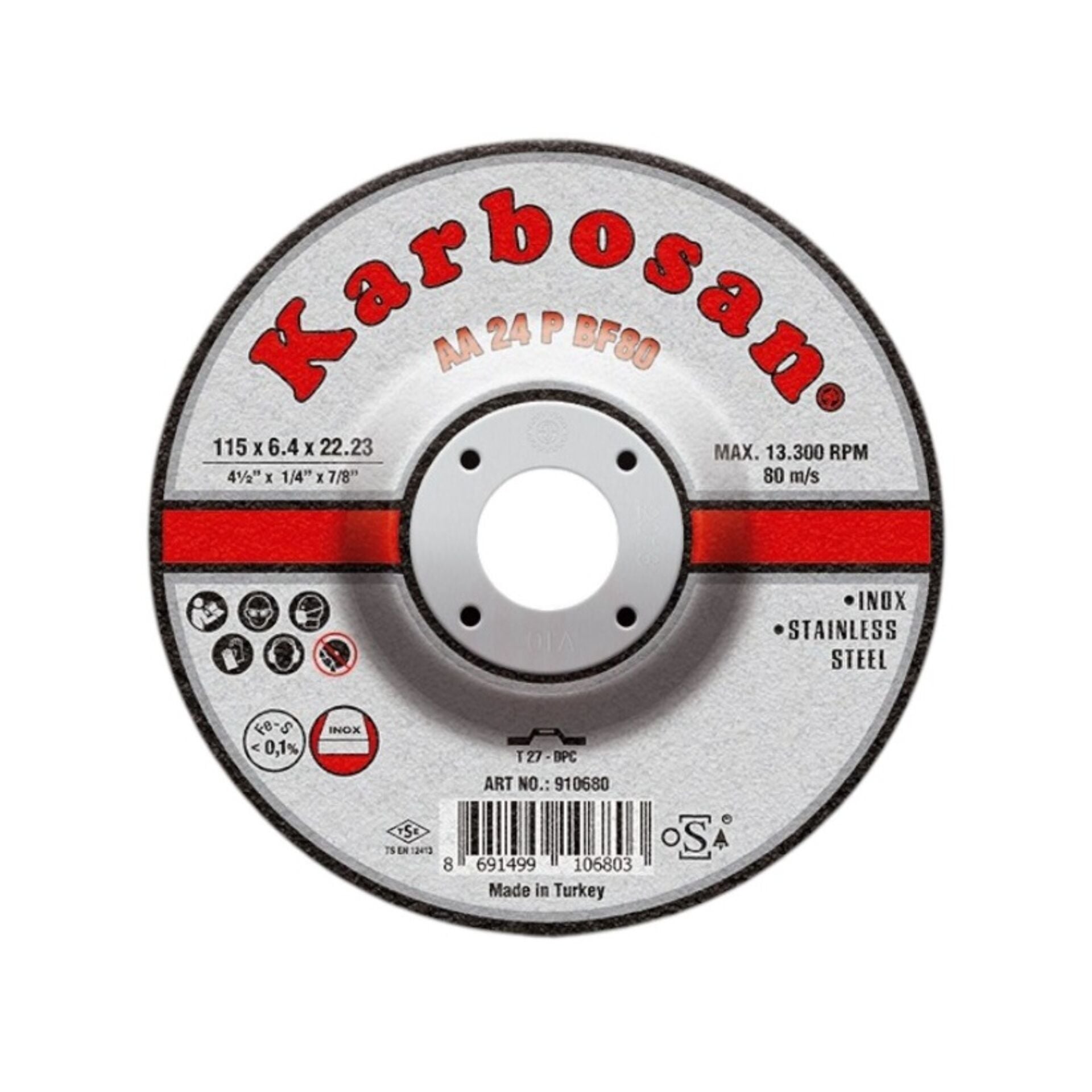 Karbosan Inox Taşlama 115x6.4 (910680)
