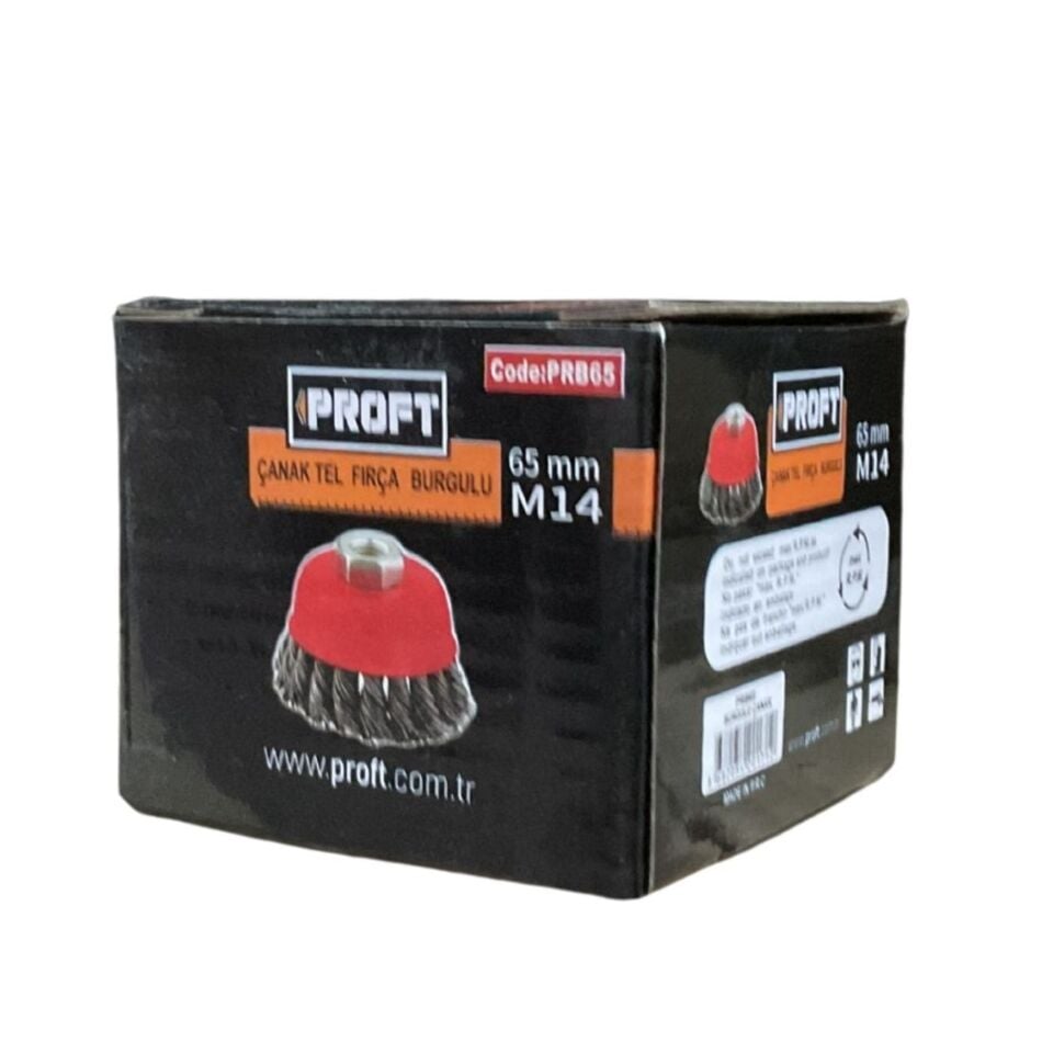 Proft Çanak Fırça Burgulu (prb65) 65 Mm