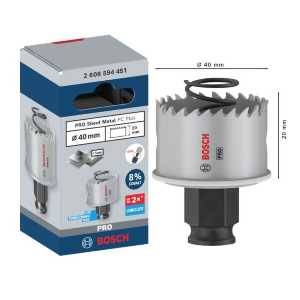 Bosch Pro Sheet Metal Paslanmaz Panç 40 2608594451
