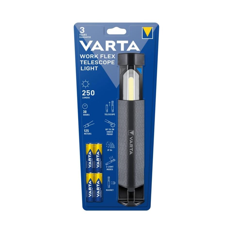 Varta Work Flex Telescope Lıght Fener (18646)