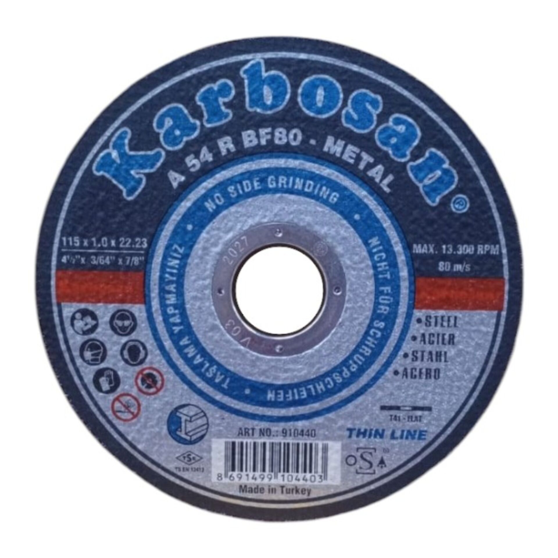 Karbosan Metal İnce Kesme 115x1.0x22 (910440)