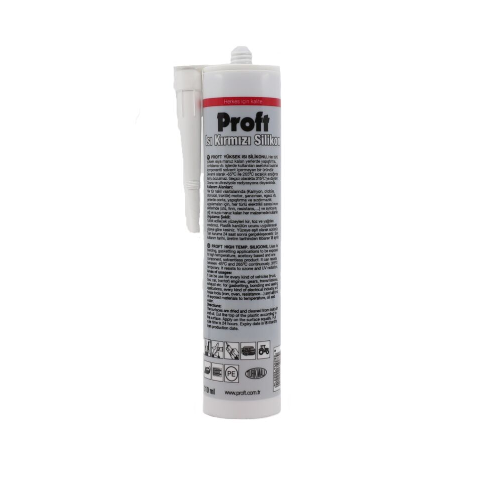 Proft Isı Silikonu Kırmızı (pr300) 310 Ml