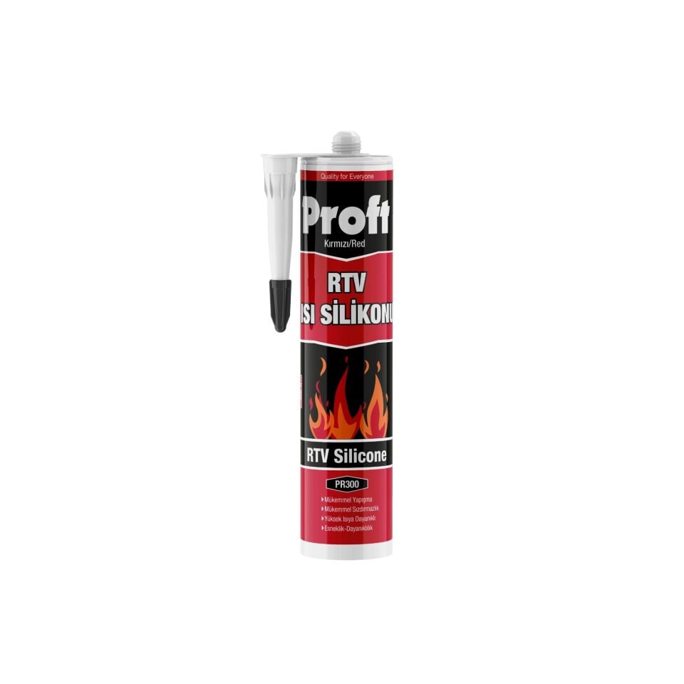 Proft Isı Silikonu Kırmızı (pr300) 310 Ml