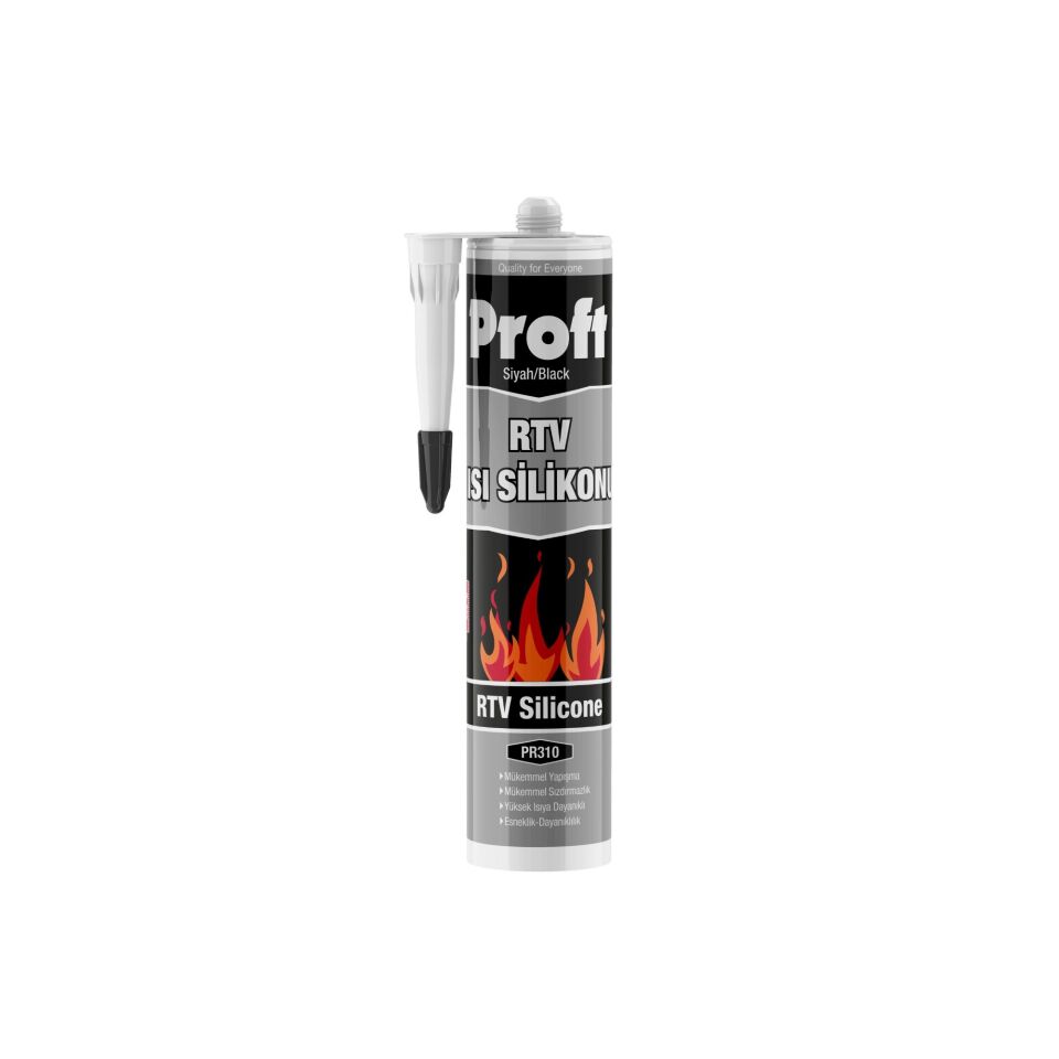 Proft Isı Silikonu Siyah (pr310) 310 Ml