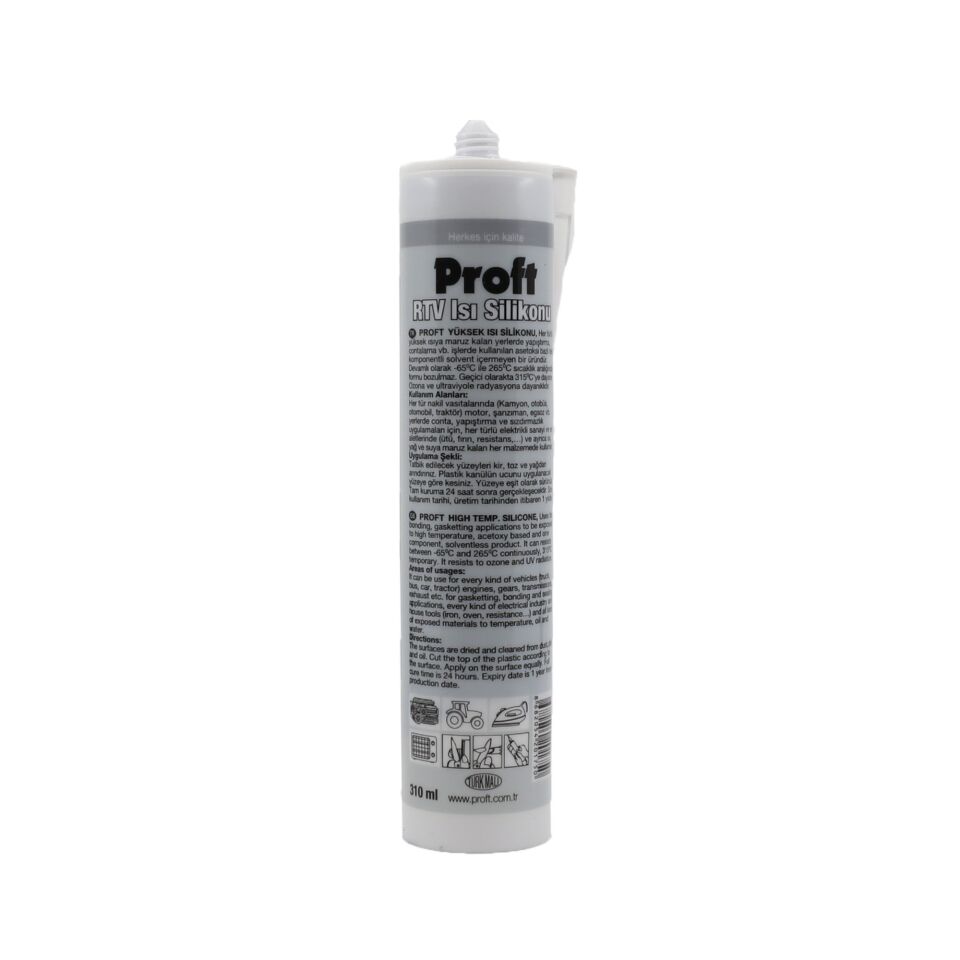 Proft Isı Silikonu Siyah (pr310) 310 Ml