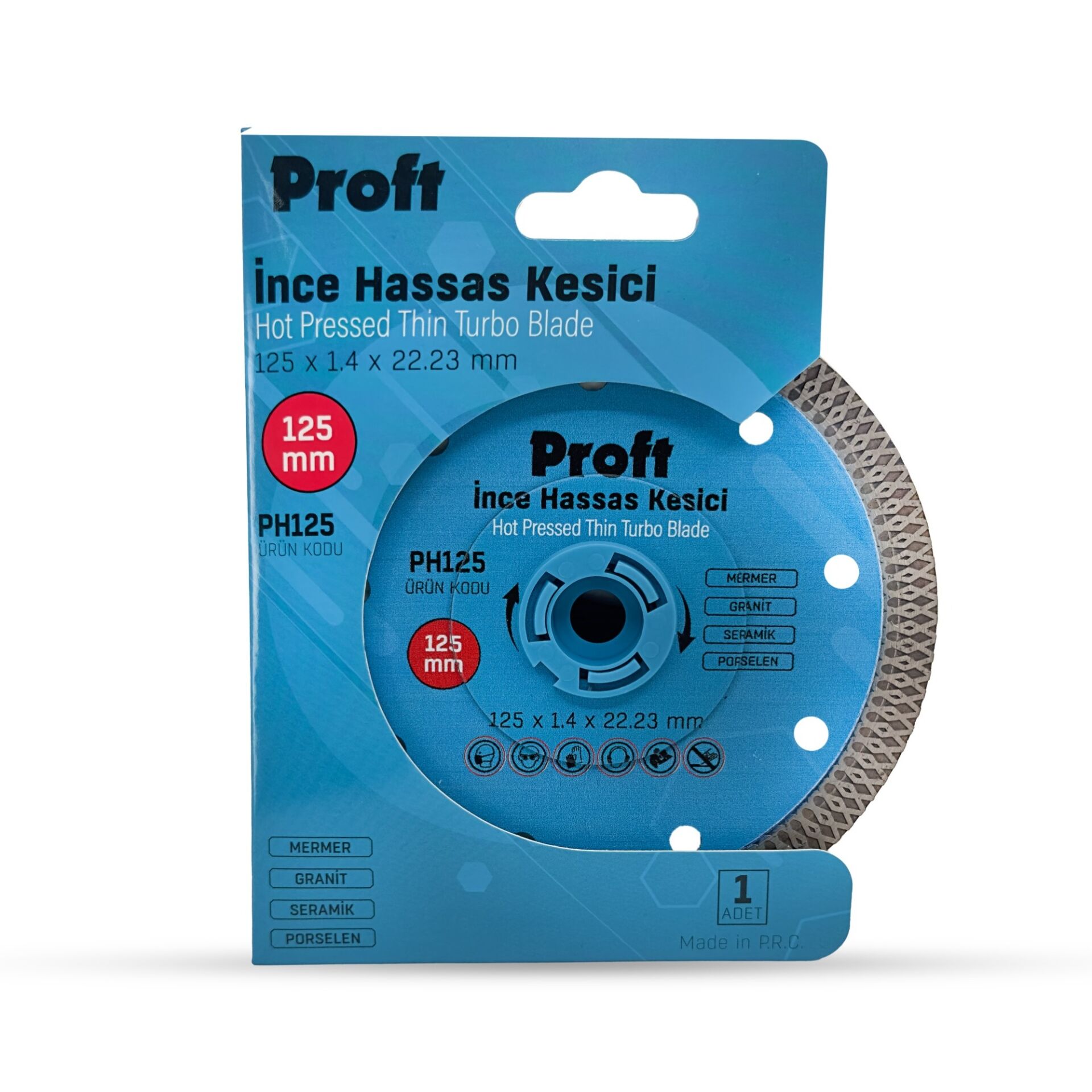 Proft İnce Hassas Kesme Mavi 125x1.4x22 (ph125)