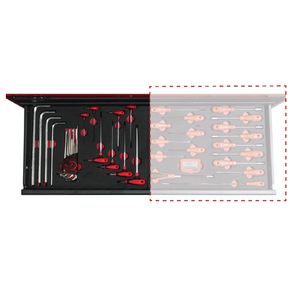 İzeltaş Grand Master Dolap Sol 4. Çekmece İçi 24 Parça - 13000005595