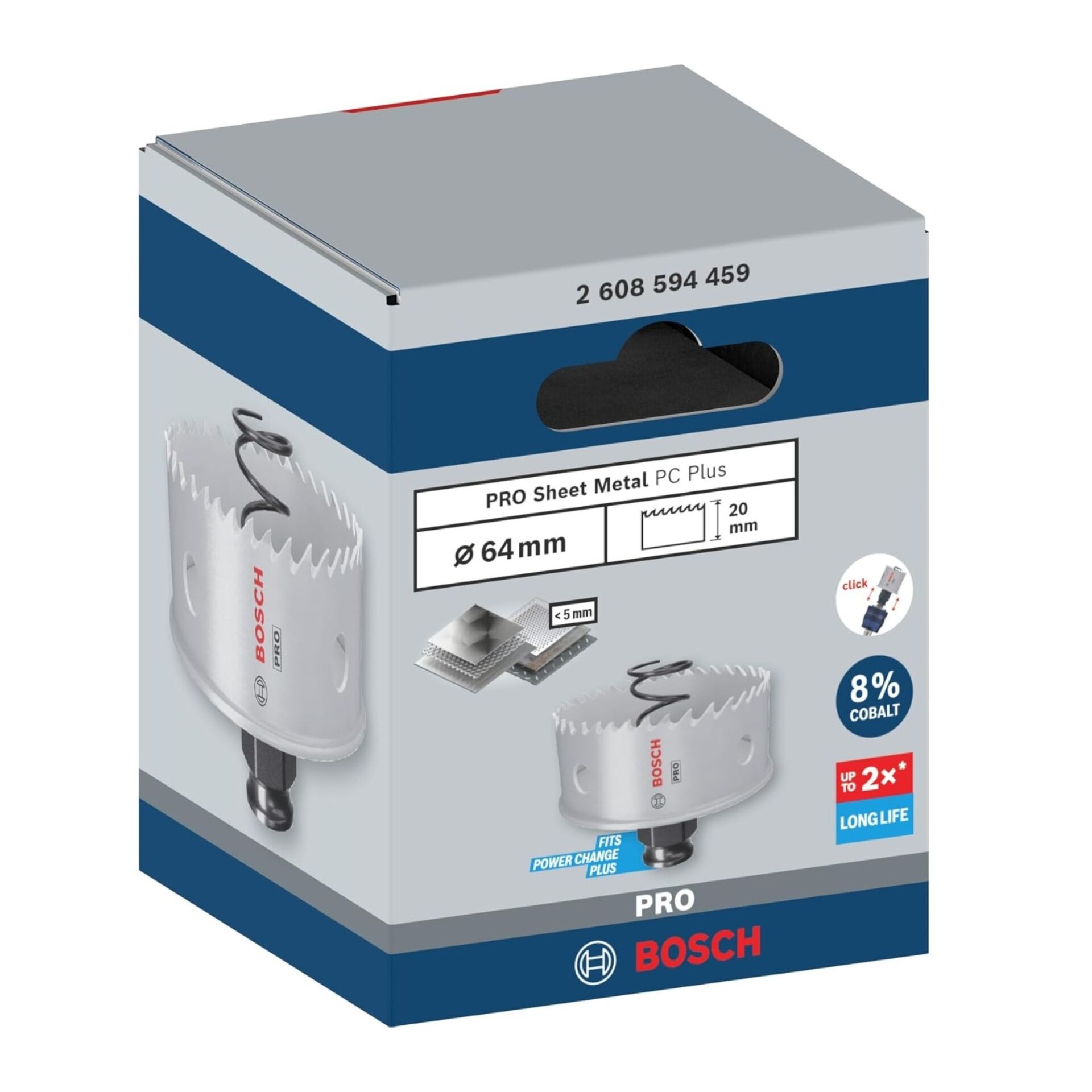 Bosch Pro Sheet Metal Paslanmaz Panç 64 2608594459