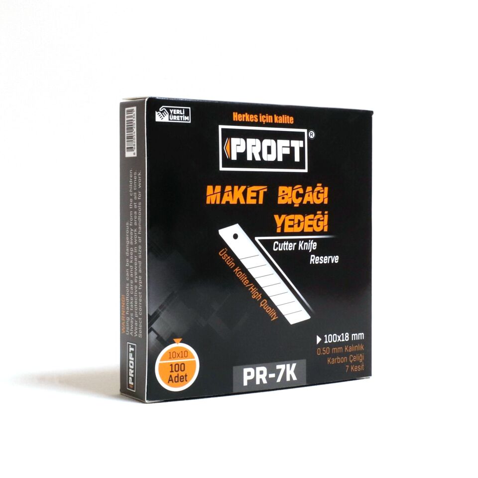 Proft Maket Bıçağı Yedeği (pr-7k) 0.5 Mmx18 Mm