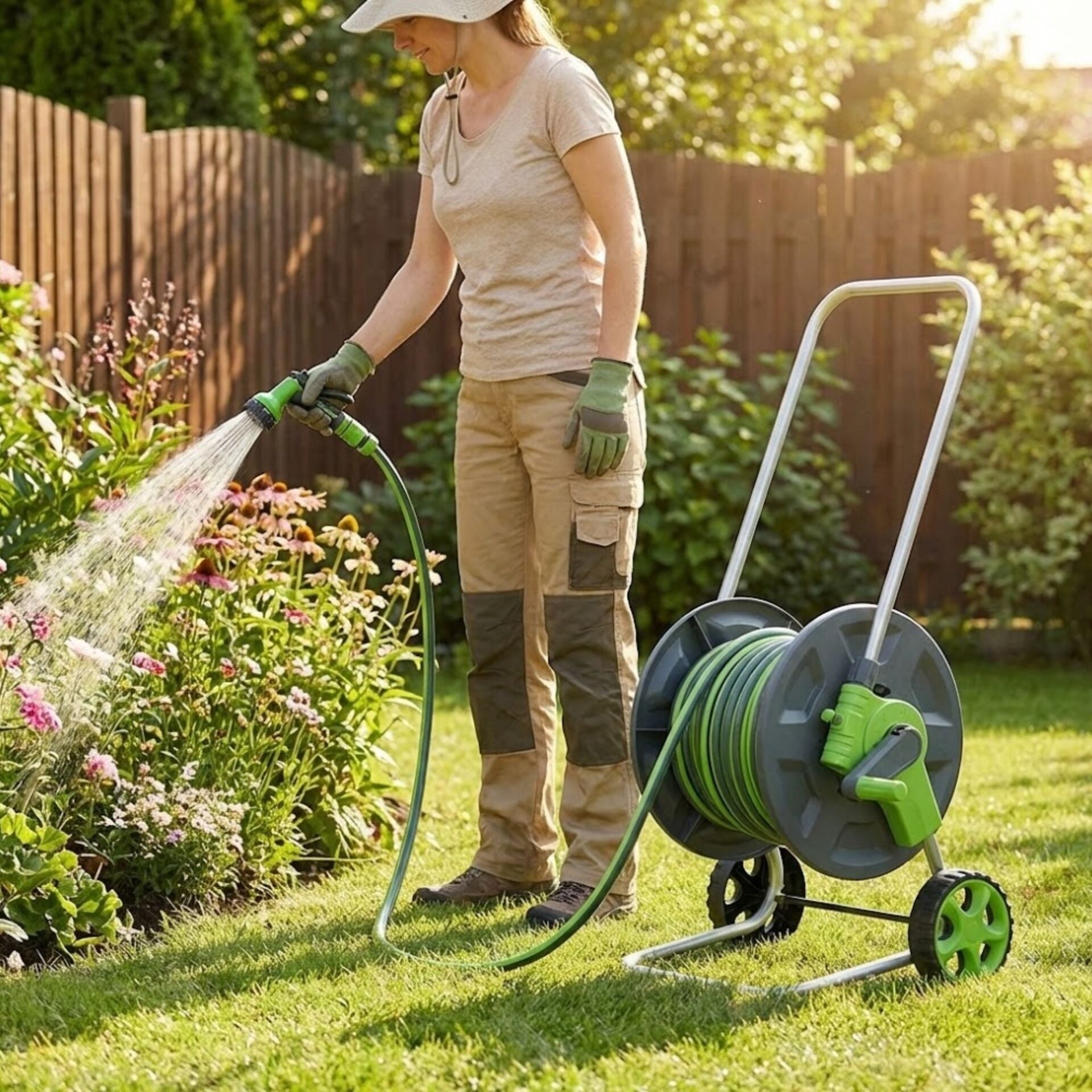 Daye Dy61420xp Hortum Arabası Tekerlekli Set 20 Mt