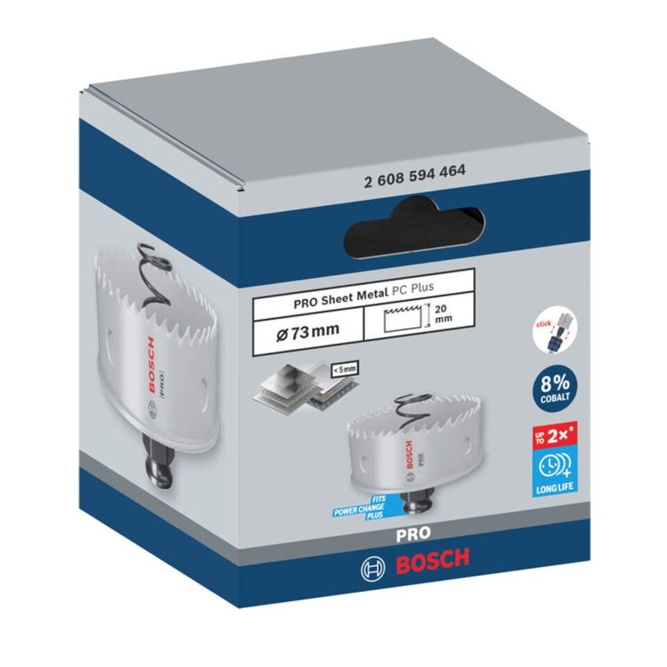 Bosch Pro Sheet Metal Paslanmaz Panç 73 2608594464