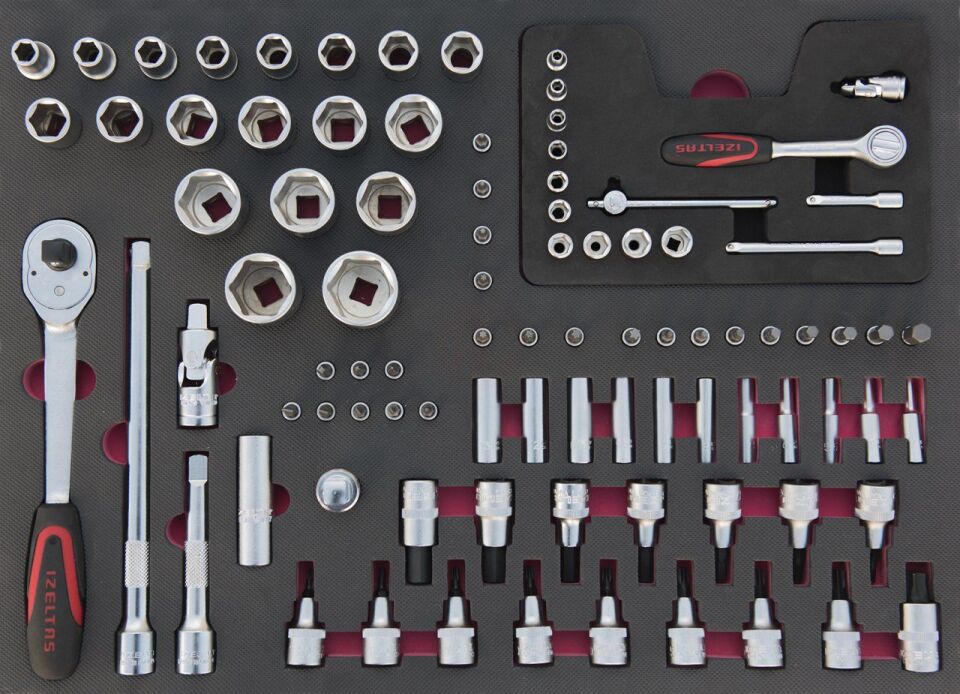 İzeltaş 2. Çekmece Premium Serisi Dolap 91 Parça - 8245002094