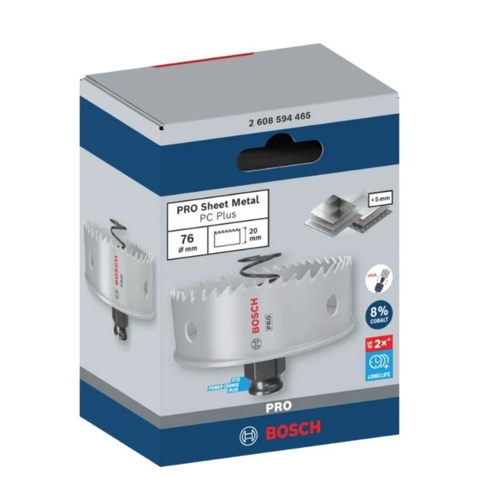 Bosch Pro Sheet Metal Paslanmaz Panç 76 2608594465